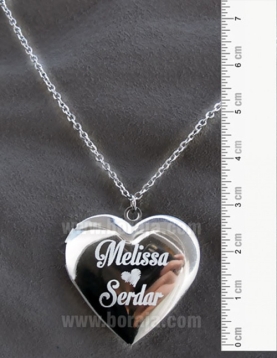 Açılır kapanır çelik kalp kolye Açılır kapanır çelik kalp kolye